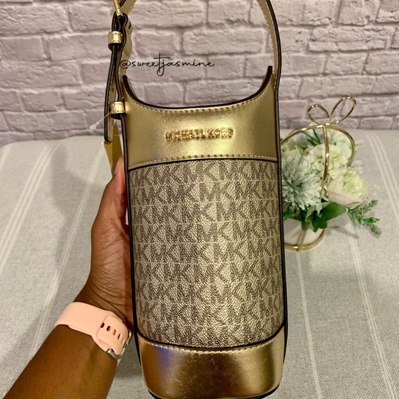 Michael Kors Bags Michael Kors Wine Bottle Holder Pale Gold Poshmark